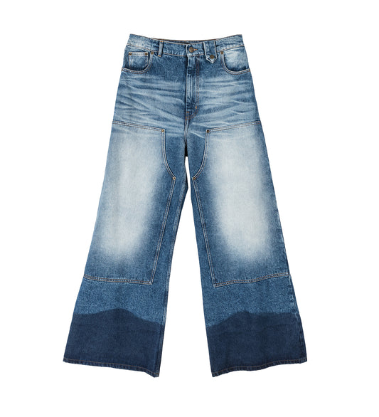 BAGGY DENIM WET BLUE DENIM