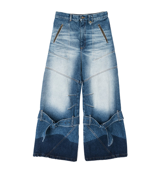 CARGO DENIM WET BLUE DENIM