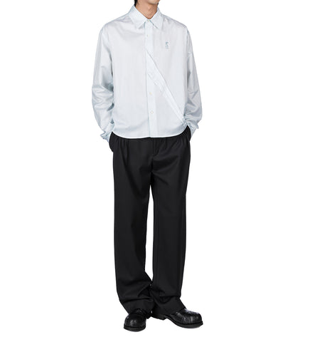 MINNA GATHERED TROUSER CROW BLACK