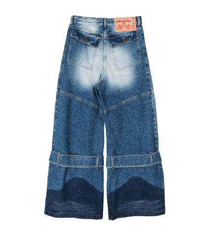 CARGO DENIM WET BLUE DENIM