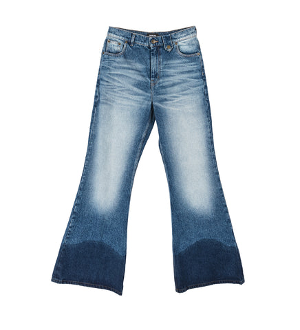 SAMY WIDE LEG WET BLUE DENIM