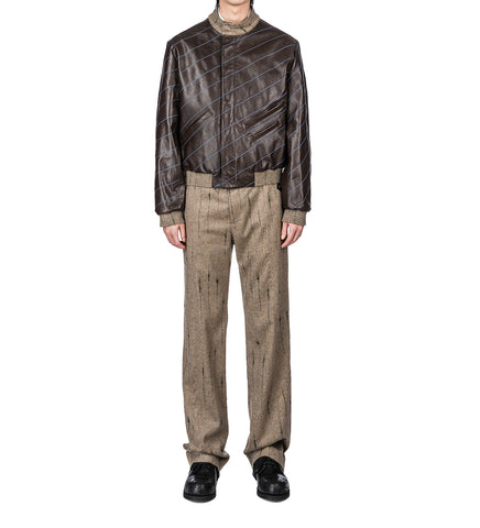 TARHOS LEATHER JACKET WALNUT BROWN