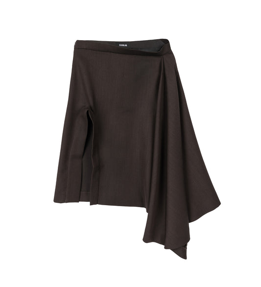 TAILORING SKIRT BROWN