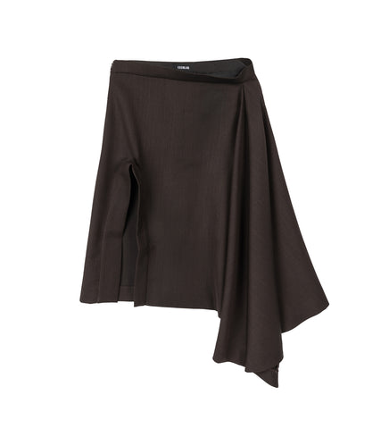 TAILORING SKIRT BROWN