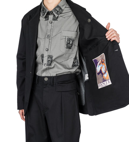 KIKO KOSTADINOV X THE DANTE COLLECTION DANTE HUNTING JACKET RAVEN BLACK