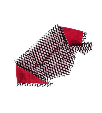 ARMANTROUT PEARL NECKLACE PINK STRIPE/RED PEARL