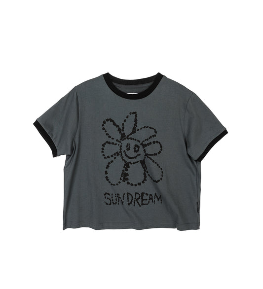 SUNDREAM BABY T-SHIRT CHARCOAL