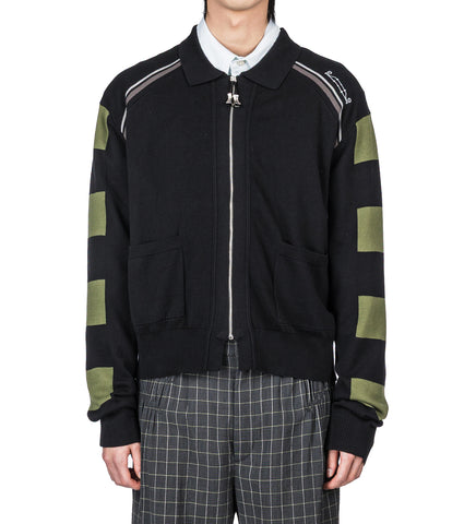 KEST CARDIGAN BLACK/FERN