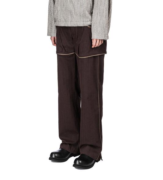 HARRER CARGO TROUSER WOOD BROWN/SEPIA