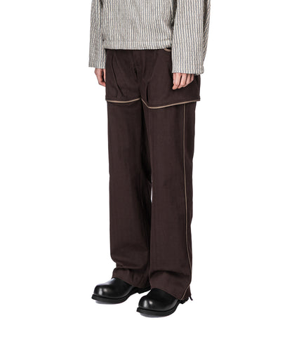 HARRER CARGO TROUSER WOOD BROWN/SEPIA