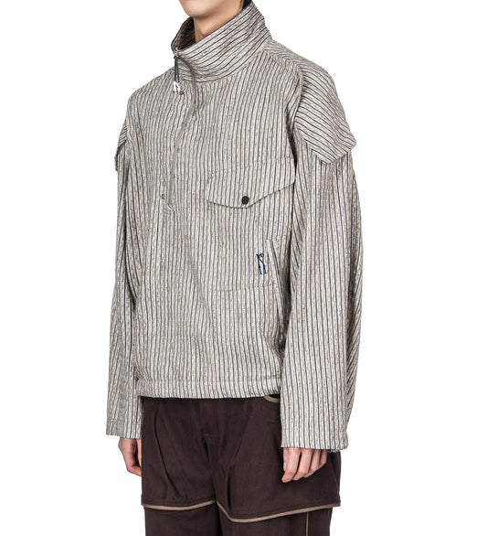 FARKAS PULLOVER JACKET TAN/BLUE