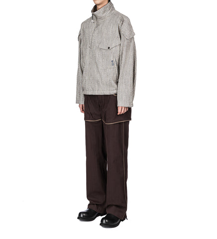 FARKAS PULLOVER JACKET TAN/BLUE