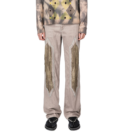 EXCLUSIVE - REMORA PANELLED TROUSER SOFT TAN