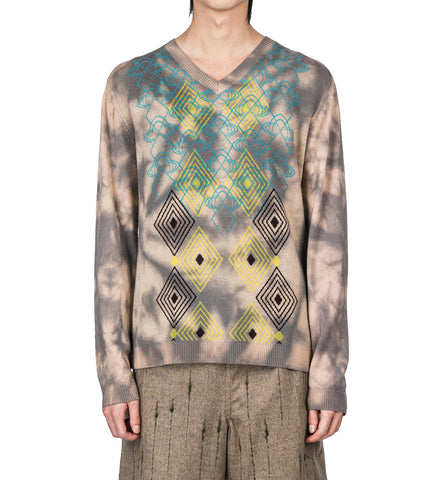 HATHA V-NECK KNIT PECAN