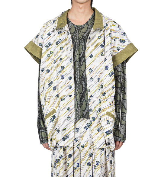 RAINA VEST FLORAL BRUSH