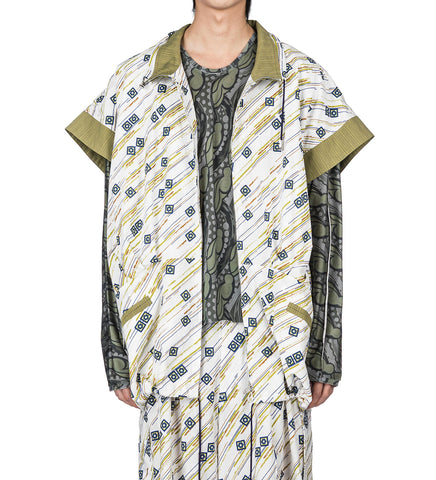 RAINA VEST FLORAL BRUSH