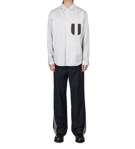 VECA PANELLED SHIRT KHAKI/BEIGE