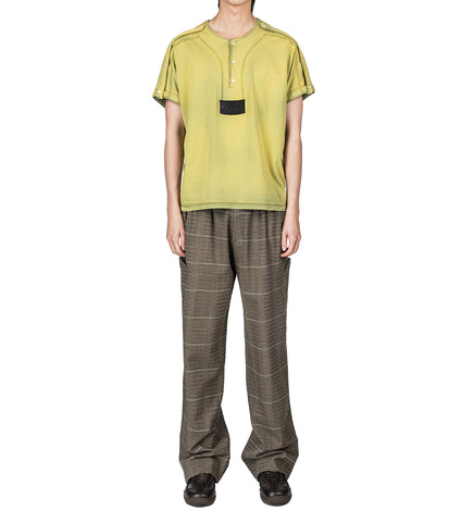 SARGO SHORT SLEEVE HENLEY HAY