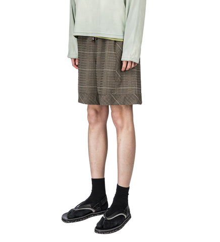 KYAN SHORTS TAUPE CHECK