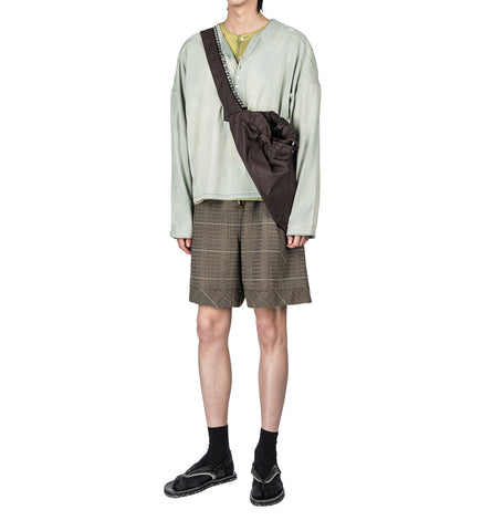 KYAN SHORTS TAUPE CHECK
