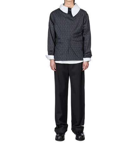 OHNE LONG SLEEVE MOCK NECK BLACK/SAPPHIRE