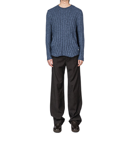 KADA KNIT PULLOVER BLUE MELANGE