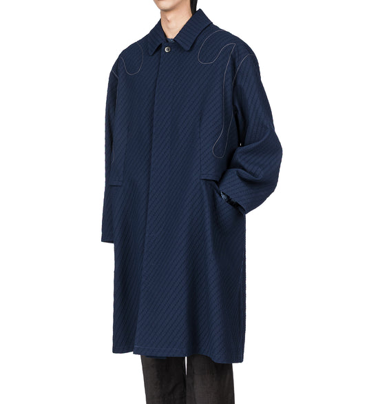 EURI K-SHOULDER COAT ABYSS BLUE