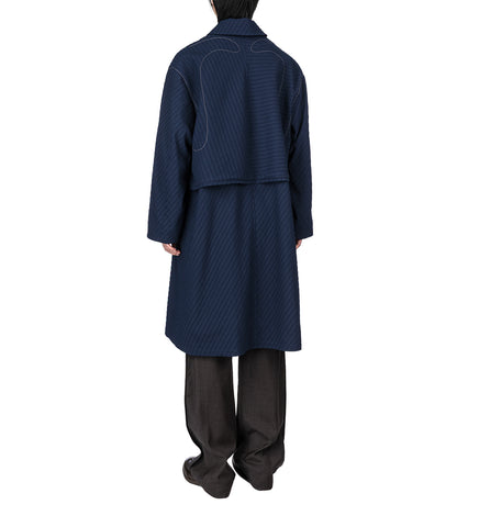 EURI K-SHOULDER COAT ABYSS BLUE