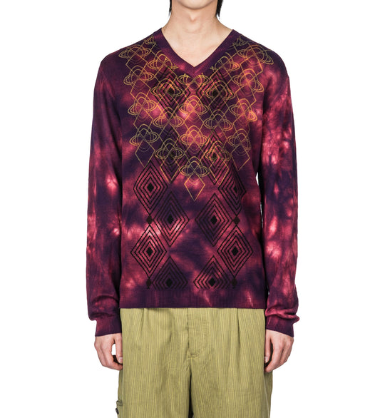 HATHA V-NECK KNIT FUCHSIA