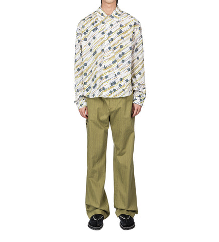 OHNE K-DART SHIRT FLORAL BRUSH