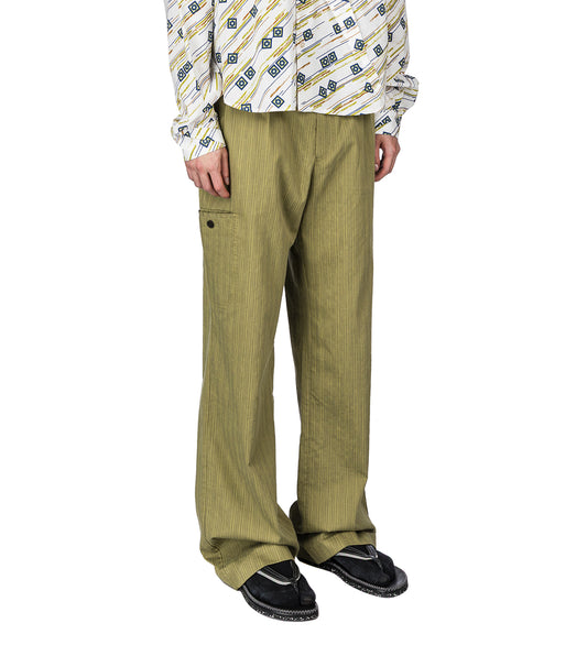 FERENC TROUSER LIME STRIPE