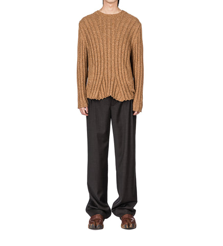 KADA KNIT PULLOVER OCHRE MELANGE