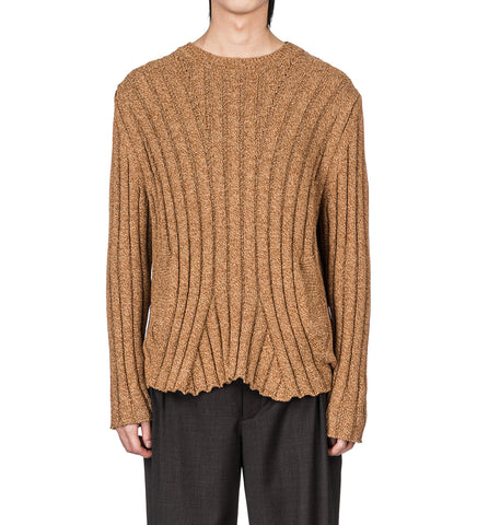 KADA KNIT PULLOVER OCHRE MELANGE
