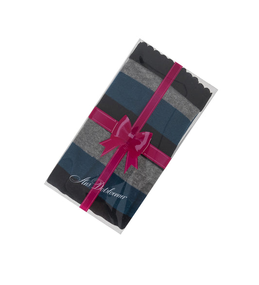 KNIT TIGHTS BLACK/GRAY