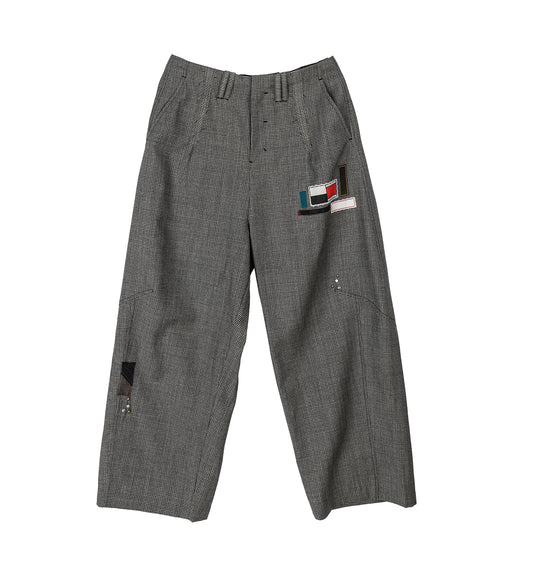 LANKA PLEATED WIDE TROUSERS PLUME GREY