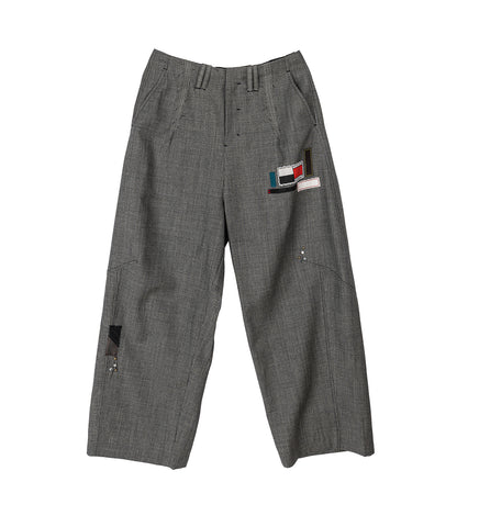 LANKA PLEATED WIDE TROUSERS PLUME GREY