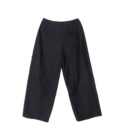 LAMAR ZIP STRAIGHT TROUSERS DEPTH BLUE