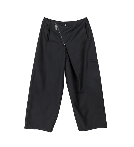 LAMAR ZIP STRAIGHT TROUSERS EUPHORIC BLACK