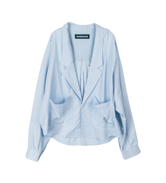 COLEMAN SHIRT JACKET CERILEAN STRIPE