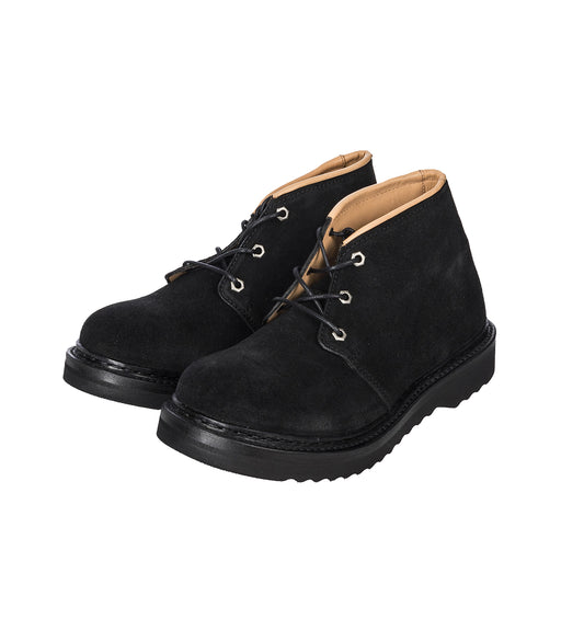 CHUKKA BOOT DIM BLACK VELOUR SUEDE