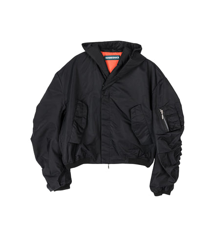 KIYAN BALLOON BOMBER JACKET EUPHORIC BLACK