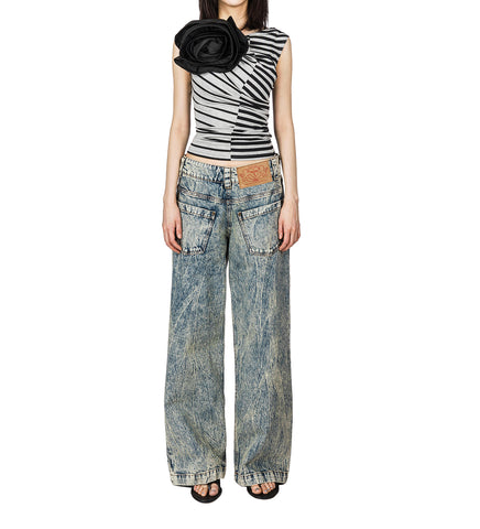 BACKWARDS JEANS BLUE