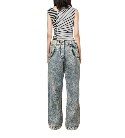 BACKWARDS JEANS BLUE