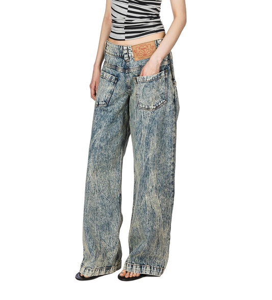 BACKWARDS JEANS BLUE