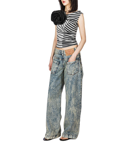BACKWARDS JEANS BLUE