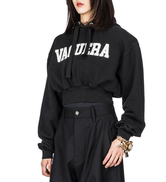 SHOULDER PAD HOODIE BLACK