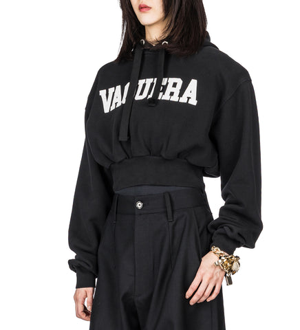 SHOULDER PAD HOODIE BLACK