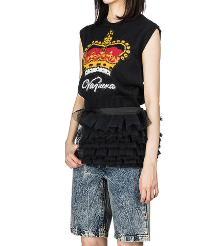 TULLE BELT BLACK