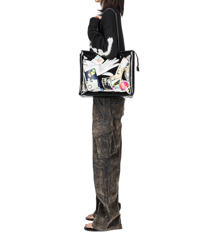 TROMPE L'OEIL TOTE BAG BLACK