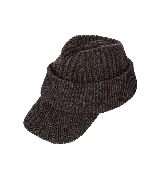 DAVE KNITTED FEDORA STAGNANT BROWN